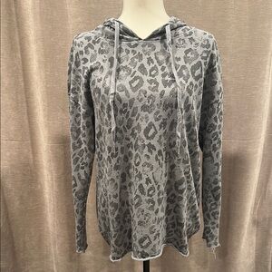 Socialite Gray Graphic Hoodie Relaxed Fit